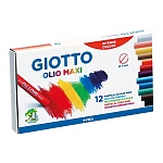 Пастель масляная Giotto Olio, 0.1 см, набор 12 цветов