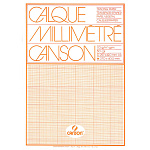 Калька миллиметровая Canson, 70 гр/м2, А3, 50 листов, оранжевый