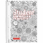 Тетрадь в клетку на пружине А4 Brunnen Колледж ZENart, микроперфорация, 90 гр/м2, 80 листов