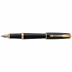 Ручка перьевая Parker Urban Muted Black Gold GT, толщина линии F, позолота