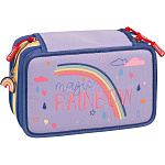 Пенал школьный Brunnen Magic Rainbow, с наполнением, 19.5 x 13.5 x 7 см