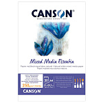 Альбом для смешанных техник Canson Essentia, склеенный, мелкое зерно, 250 гр/м2, 30 листов