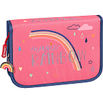 Пенал школьный Brunnen Magic Rainbow, с наполнением, 19.5 х 13.5 х 3.5 см