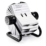 Визитница настольная вращающаяся Durable Telindex, 500 двусторонних карточек, 104 x 72 мм