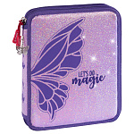 Пенал школьный Brunnen Бабочка XXL, с наполнением, 23 x 19 x 4 см