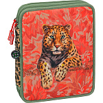 Пенал школьный Brunnen Safari World XXL, с наполнением, 23 x 19 x 4 см