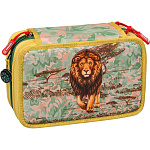 Пенал школьный Brunnen Safari World, с наполнением, 19.5 х 13.5 х 7 см