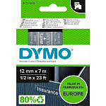 Картридж с виниловой лентой D1 для принтеров Dymo, пластик, белый шрифт, 12 мм х 7 м