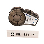 Картридж Brady M21-750-430, полиэстеровая лента, черный шрифт, 6.4 м х 19.05 мм