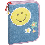 Пенал школьный Brunnen Happy Hippie, с наполнением, 19.5 х 13.5 х 3.5 см
