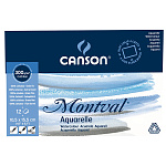 Блок бумаги для акварели Canson Montval, склеенный, 300 гр/м2, 12 листов