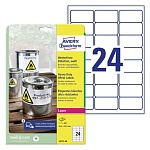 Этикетки всепогодные Avery Zweckform, белые, 63.5 x 33.9 мм, 24 штуки на листе, 20 листов