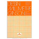 Бумага миллиметровая Canson, 90 гр/м2, А3, 50 листов, оранжевый