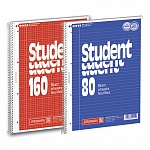 Тетрадь в клетку на пружине А5 Brunnen Колледж, микроперфорация, 70 гр/м2, 80 листов