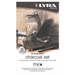 Набор художественных карандашей и угля для графики Lyra Rembrandt Charcoal Set, 12 предмето