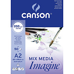 Альбом для графики Canson Imagine, мелкое зерно, склеенный, 200 гр/м2, 50 листов