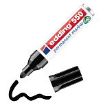 Маркер пермаментный edding 550, круглый наконечник, 3-4 мм, алюминиевый корпус